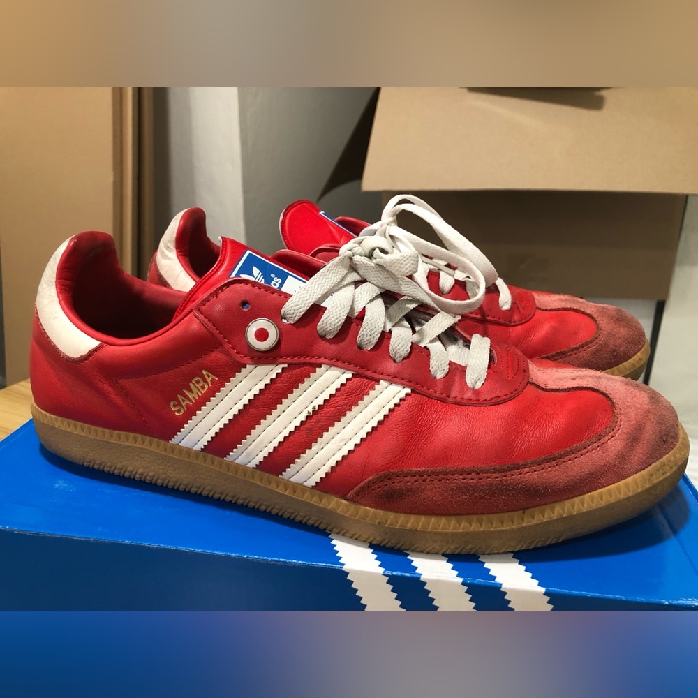 Used adidas Samba Vintage Red/ white